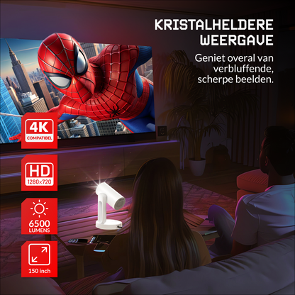 Lumbit® Vison Max Beamer - Input Full HD 5G - 7500 Lumen - Android 9.0