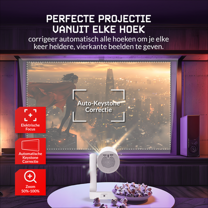 Lumbit® Vison Max Beamer - Input Full HD 5G - 7500 Lumen - Android 9.0