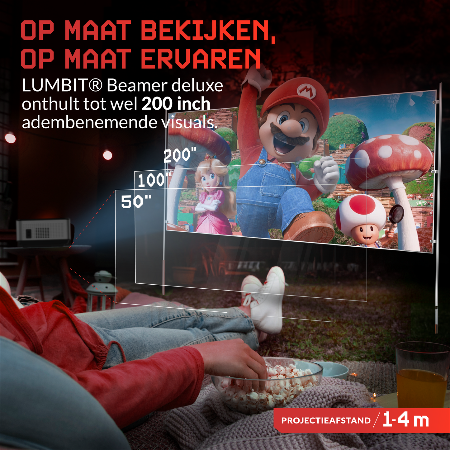 Lumbit® Projector Full HD - Home Cinema - 9500 Lumen
