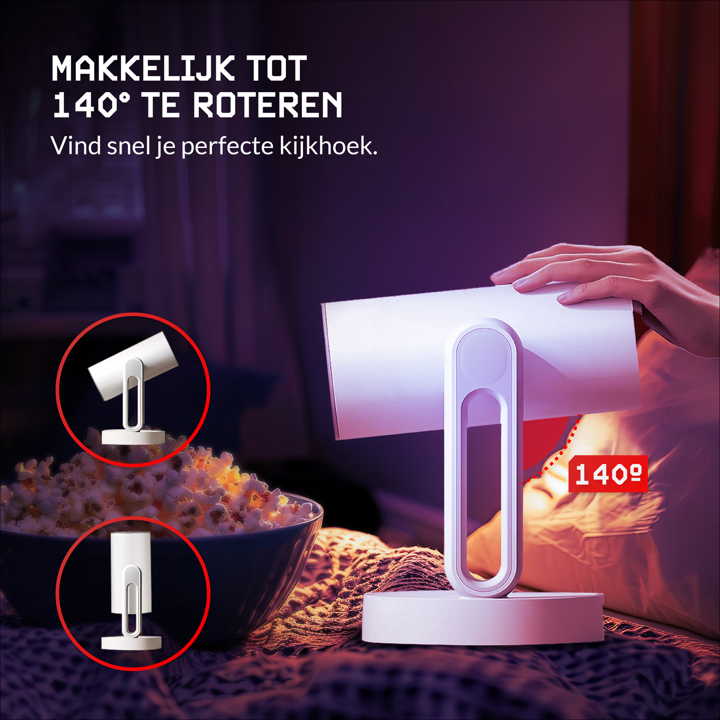 Lumbit® Vison Max Beamer - Input Full HD 5G - 7500 Lumen - Android 9.0