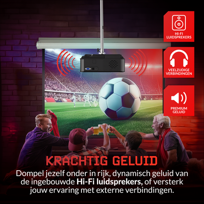 Lumbit® Projector Full HD - Home Cinema - 9500 Lumen