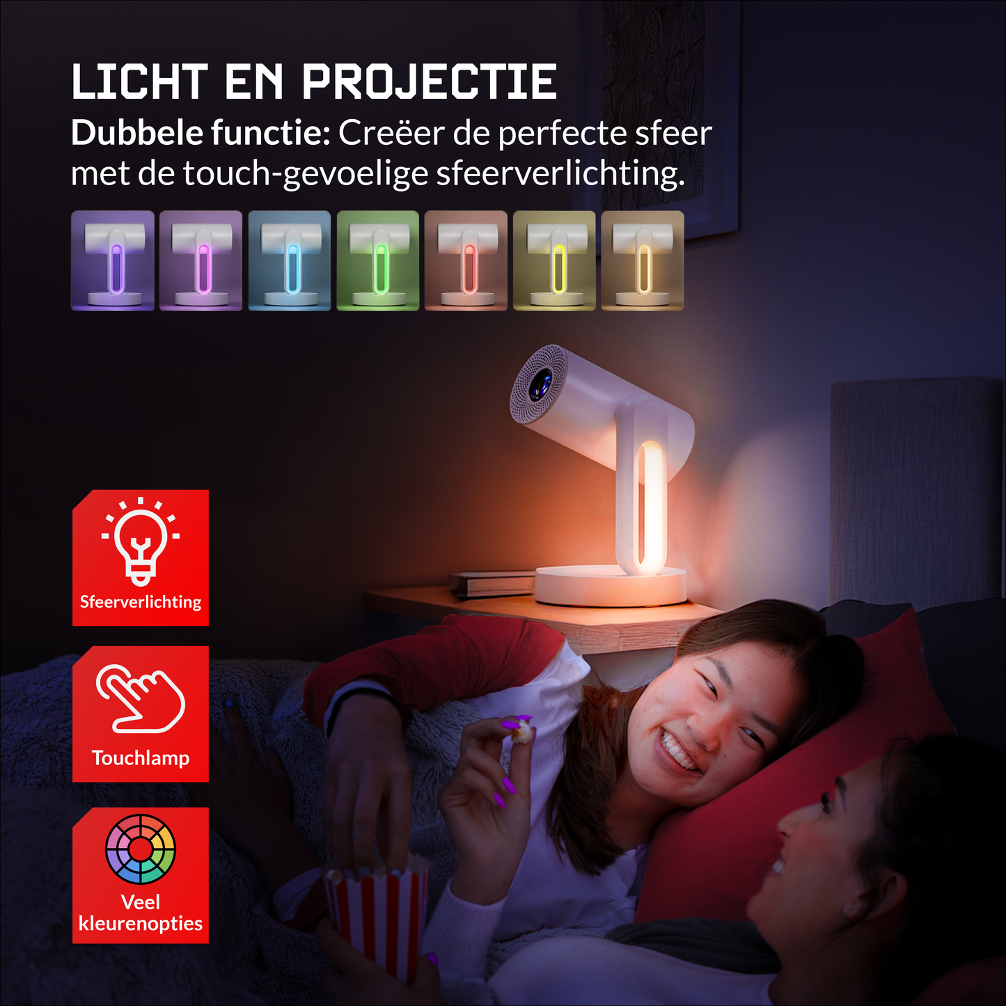 Lumbit® Vison Max Beamer - Input Full HD 5G - 7500 Lumen - Android 9.0