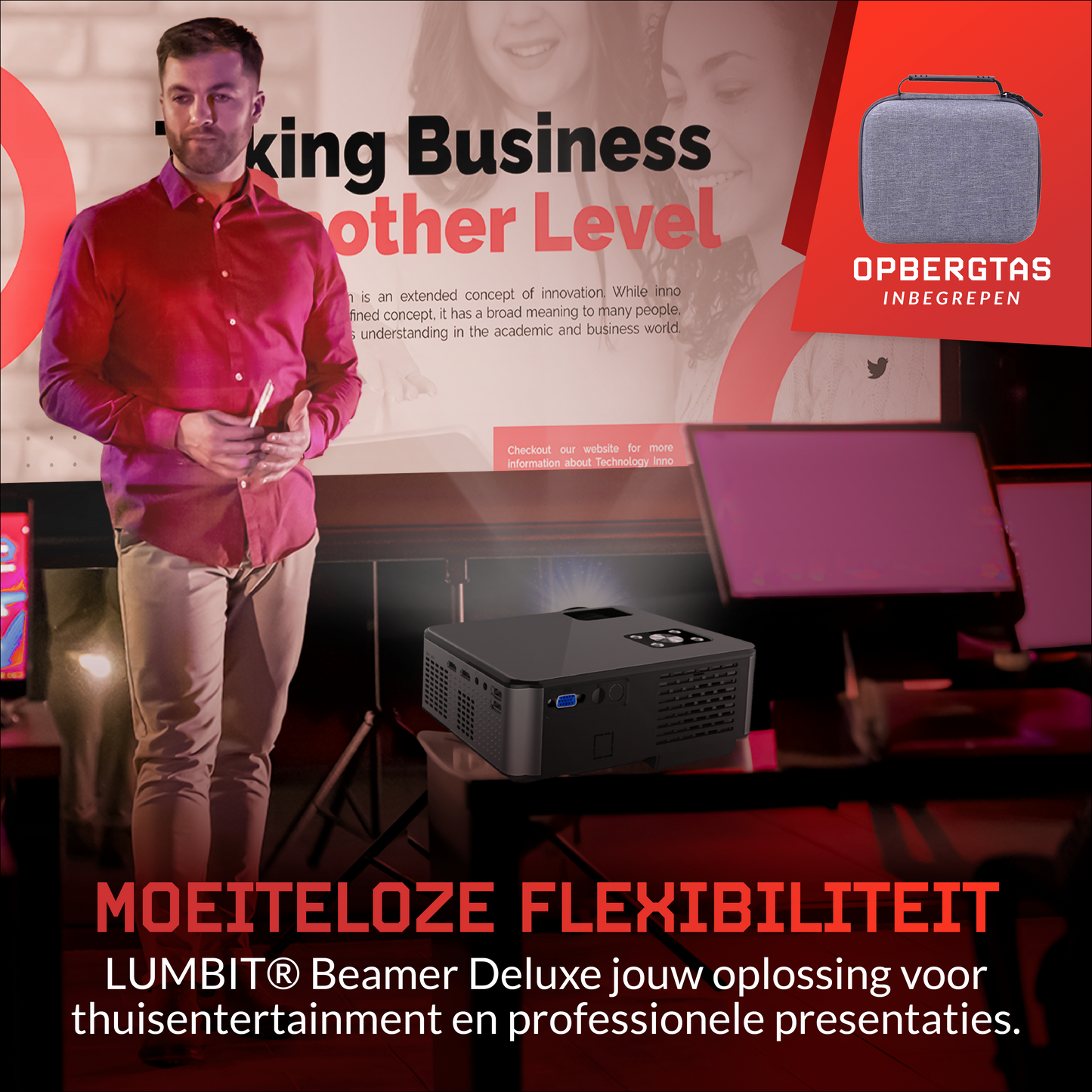 Lumbit® Projector Full HD - Home Cinema - 9500 Lumen