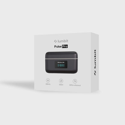 Lumbit Pulse Pro Draadloze Dasspeld Microfoon - Bereik tot 120m